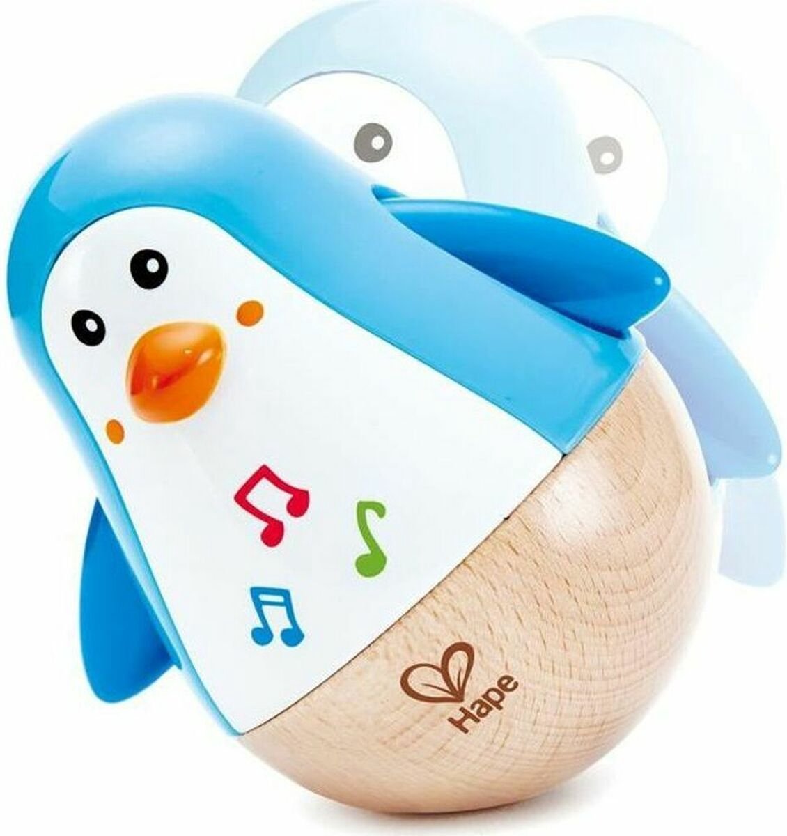 Hape Pinguin Muzikale Wiebelaar - Sensorisch Babyspeelgoed vanaf 6 Maanden — afbeelding 14