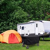 Bol.com Outdoor opvouwbare wagonafdekking - waterdichte en anti-uv beschermhoes van 420D Oxford-doek voor handwagen - tuinwagena... aanbieding