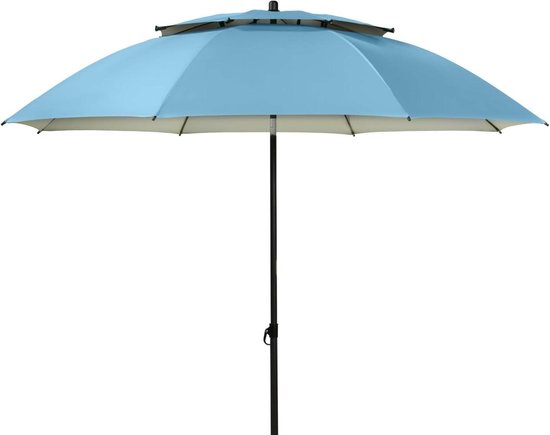 doppler derby Windprofi 200cm in Apfelgrün I Sonnenschirm für Strand sowie Balkon & Terrasse I Schirm höhenverstellbar I Mit UV-Schutz I knickbar I Für Freibad I Strandschirm