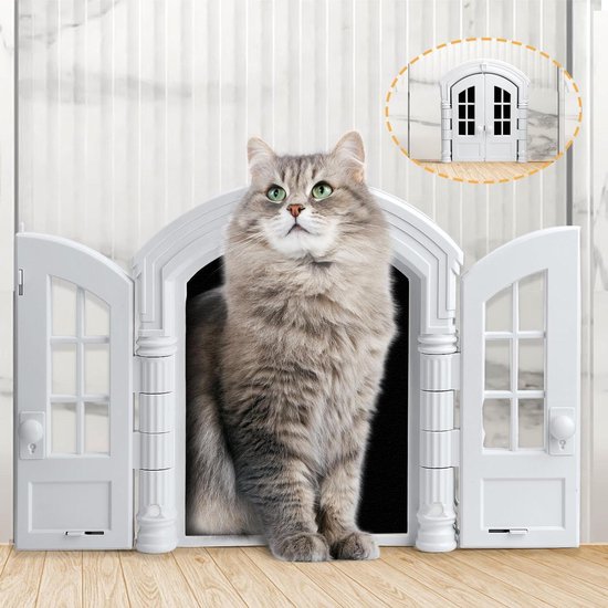 Interior Door Cat Door Corner Cat Door for Exterior Door Indoor Cat Door for Wall. bol