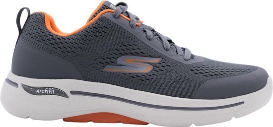 Skechers - GO WALK ARCH FIT-IDYLLIC - Homme - Charcoal Orange - 41