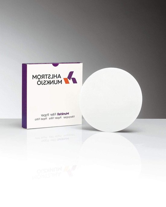 HOMOCONO 100 Stuks Filterpapier – 18 Cm Diameter, Medium Doorstroom, Ideaal Voor Koffie én Labwerk