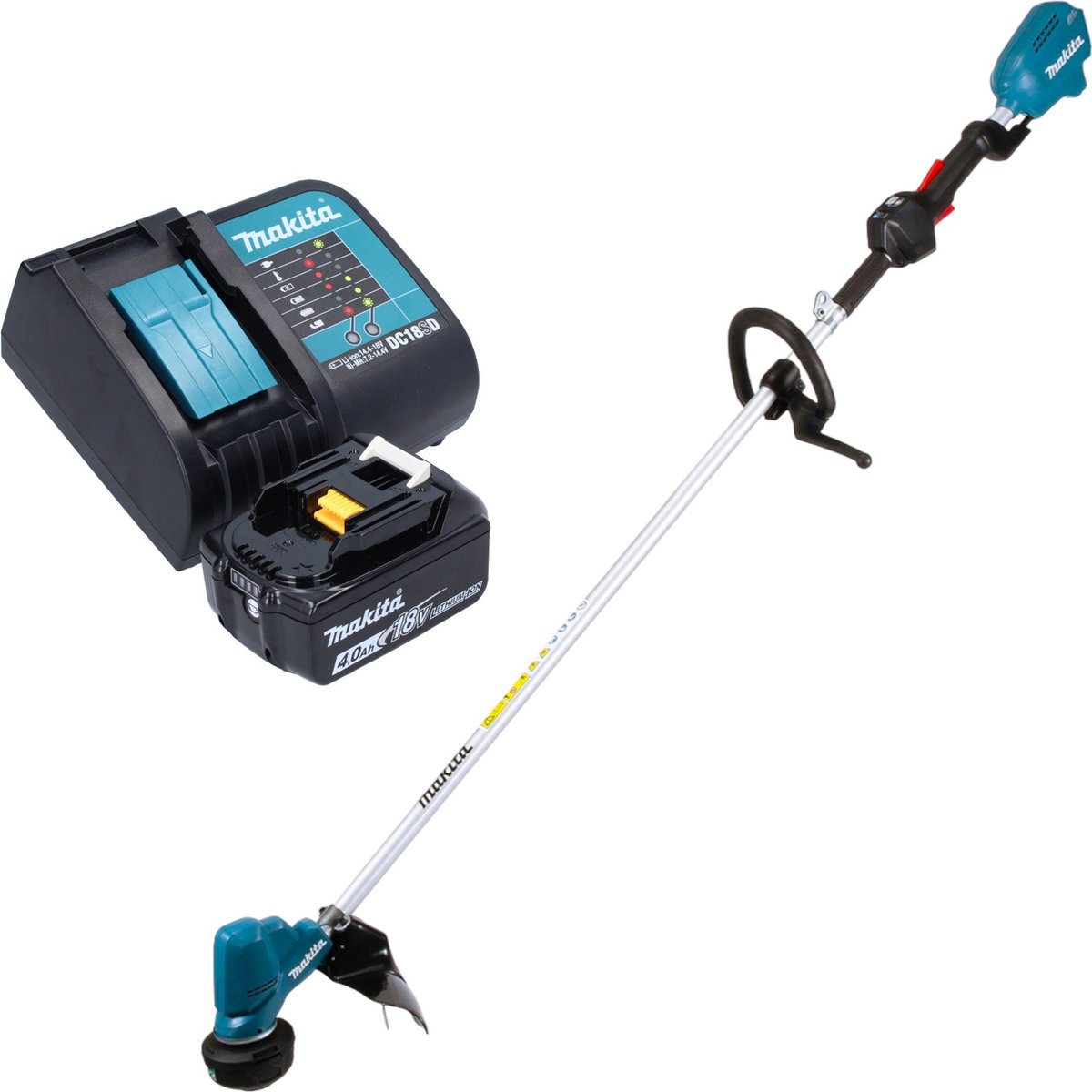 Makita DUR 190 LSMX3 accu grastrimmer 18 V 300 mm borstelloos + 1x accu 4.0 Ah + lader