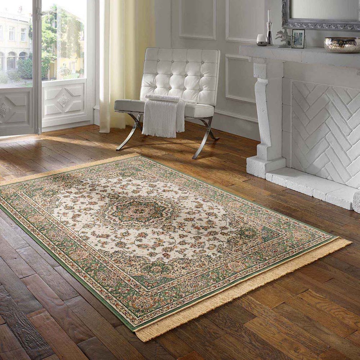 Tapeso Perzisch tapijt - Regal Valentina groen 135x195
