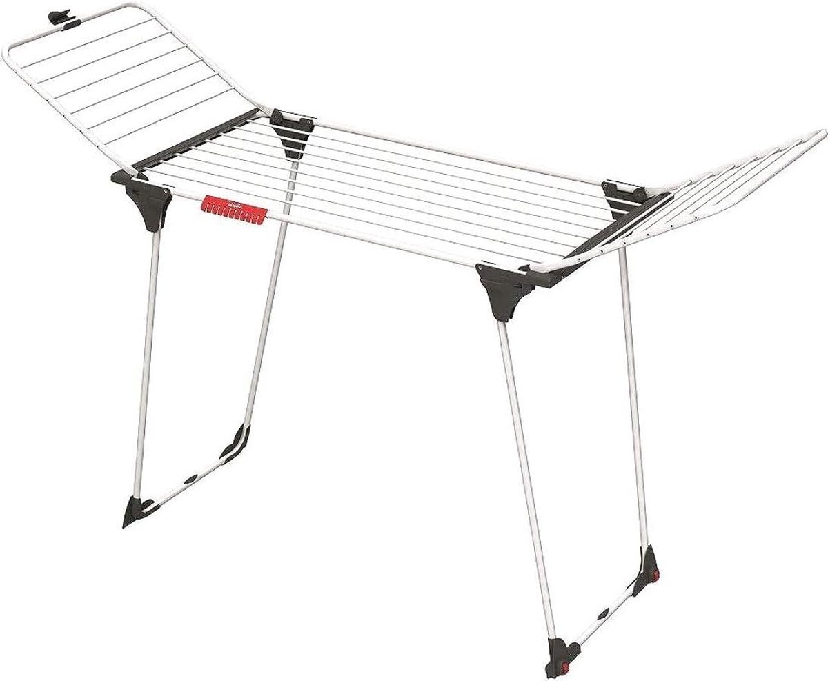 Goedkoopste Staand droogrek van King - Grijs, 585 x 20 x 1085 cm met versterkte stalen constructie