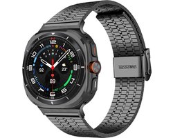 Strap-it Luxe roestvrij stalen band - geschikt voor Samsung Galaxy Watch Ultra / Ultra 2025 (zwart)