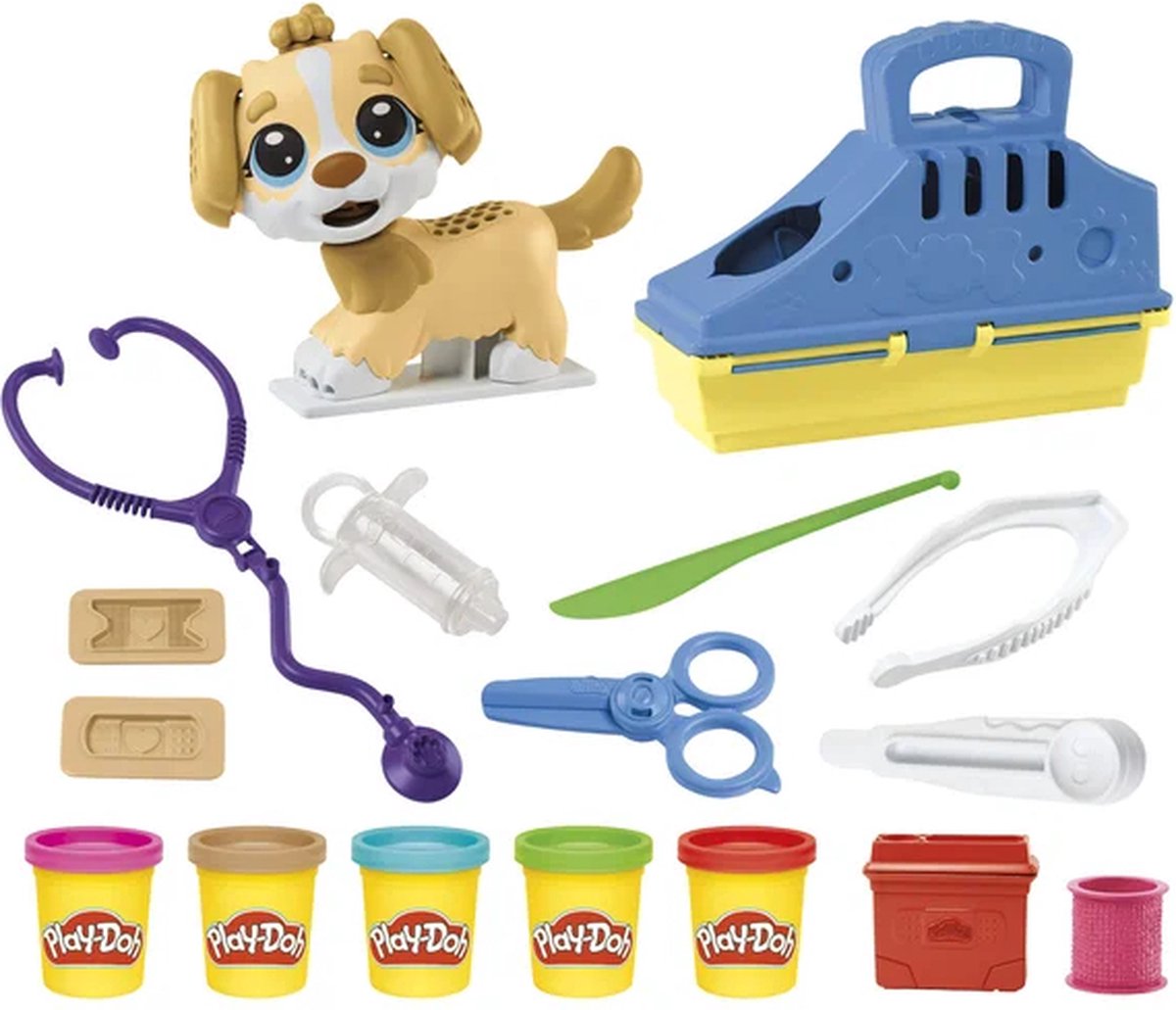 Play-Doh Dierenarts Speelset - Boetseerklei - Inclusief 5 Play-Doh potjes - Knutselen voor kinderen — afbeelding 6