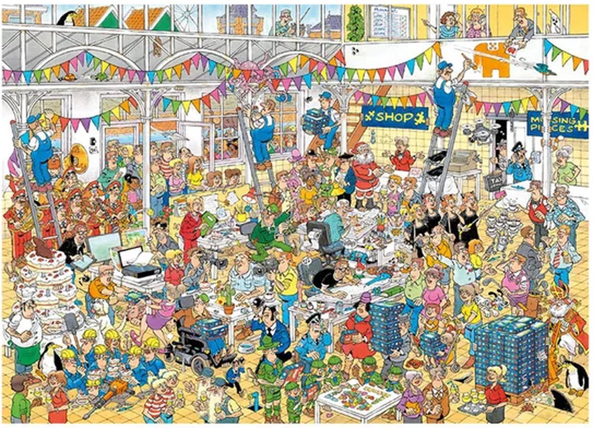 Jan Van Haasteren - JVH Studio 10 jaar - 1000 Stukjes puzzel - Legpuzzel — afbeelding 3