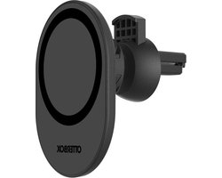 Wireless Car Air Vent Mount - Sterke magnetische uitlijning - Bevestiging met MagSafe - Gemakkelijk verstelbaar - Veilig ontwerp - Compatibel met iPhone - Zwart