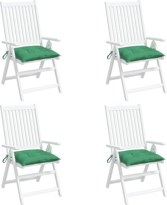 vidaXL - Coussins pour palettes - 4 - pcs - 50x50x7 - cm - oxford - tissu - vert