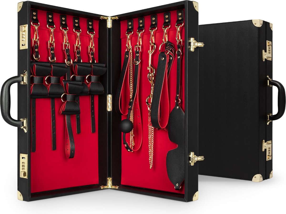 Goedkoopste Bedroom Fantasies - Bondage Koffer 11 Stuks - PU Leer