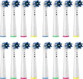 Bol.com 16x Tandenborstel opzetstukjes geschikt voor Oral B - Cross Action EB50 Vervanging aanbieding