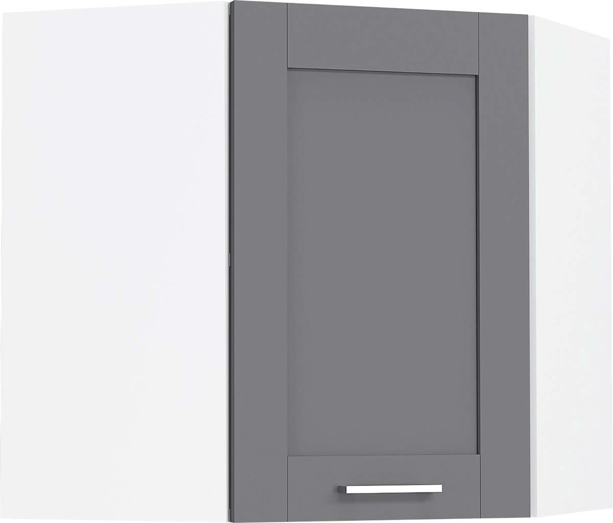 Vcm hoekopstelling keukenblok wandopstelling keuken landhuis keukenmeubel Colura Wit / Antraciet