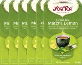 Yogi Tea Green Tea Matcha Lemon Advantage Package - 6 paquets de 17 sachets de thé