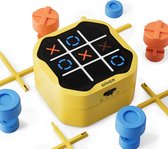 Jeu Tic Tac Toe Bolt - Console de jeu de puzzle portable 3 en 1 - Jeux de voyage portables pour l'éducation et la croissance de la mémoire - Jeux de société Fidget Toys pour enfants et adultes - Cadeaux d'anniversaire pour tous les âges