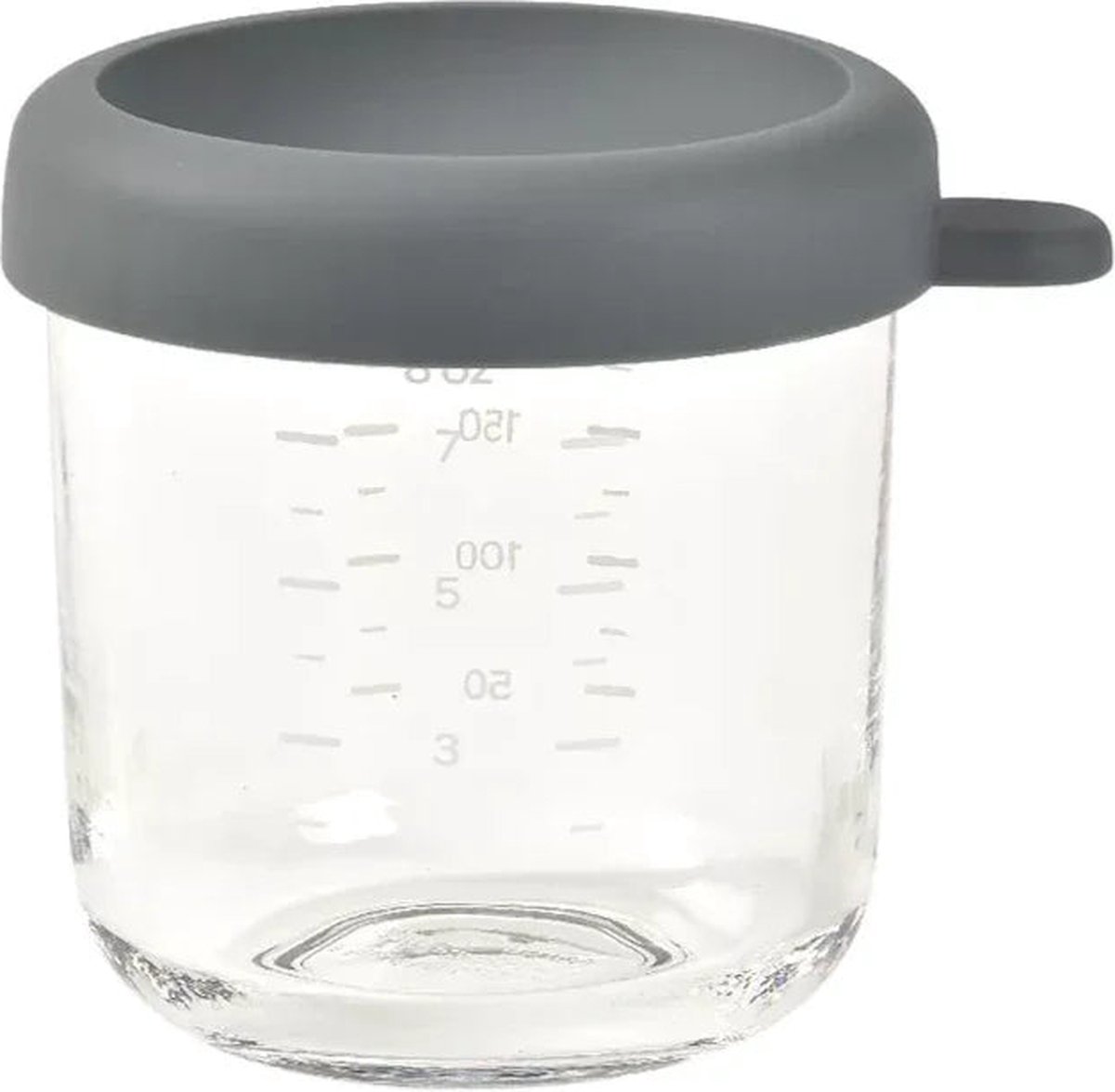 Goedkoopste Beaba Glazen Bewaarpotje - Babyvoeding bewaarpotjes - Babyvoeding bewaarbox – Grijs - 250 ml