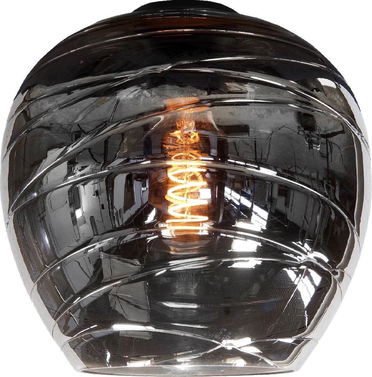 Highlight | Glazen lampenkap 26cm | Smoked | Apple