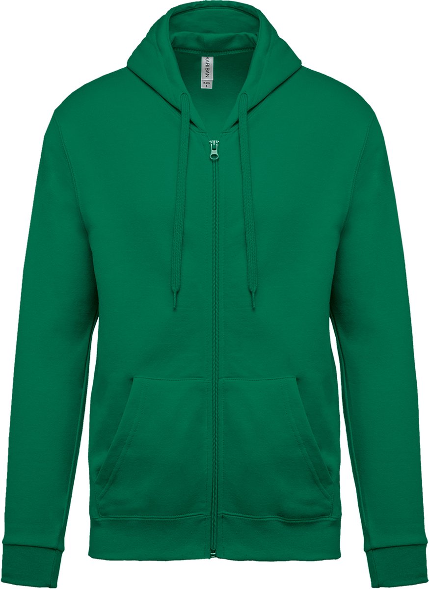 Kariban Sweater met rits en capuchon K479 - Kelly Green - L