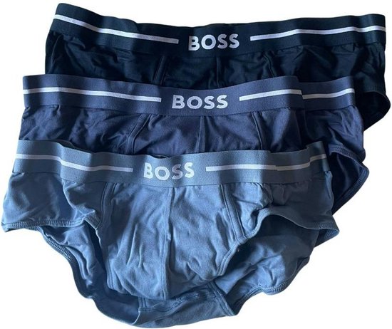 BOSS Slip van mix van katoen en elastaan, per 3 stuks in lichtgrijs online kopen | P&C