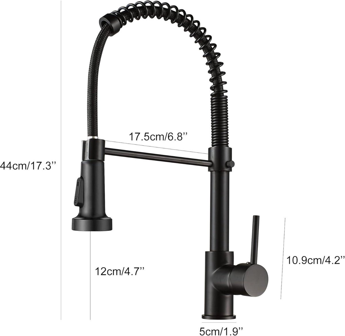 Keukenkraan Messing Badrandcombinaties Warm en Koud Water Enkele