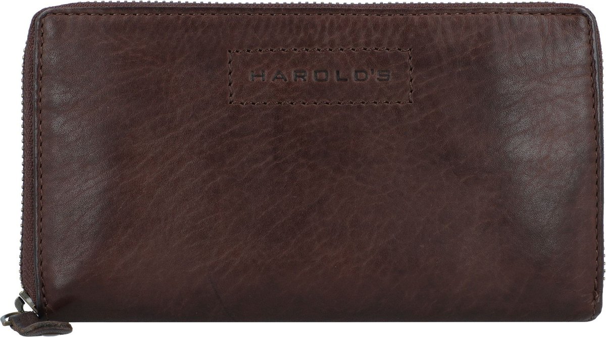 Harold's Onderzeeër Portemonnee Leer 18,5 cm - Dames - Horizontaal - braun