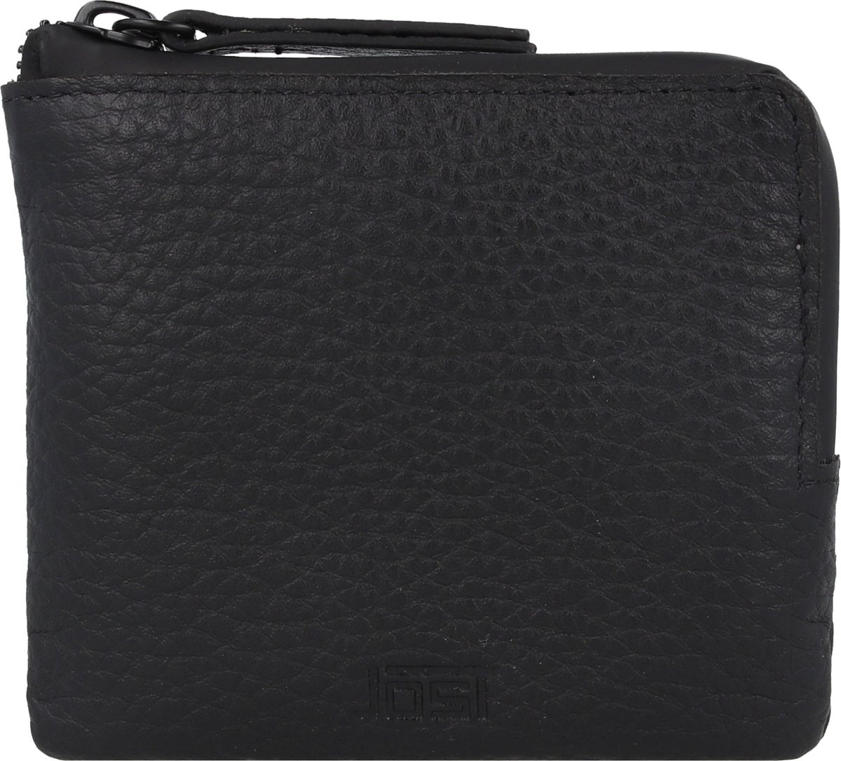 Jost Stockholm Portemonnee Leer 11 cm - Jongens - Horizontaal - schwarz