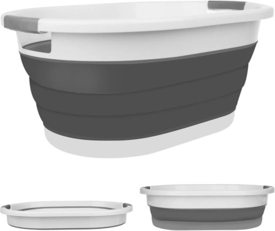 Panier Pliable en Siliconen - Panier à Linge - Baignoire Bébé - Panier de Opbergbox - Boîte de Rangement 25L - Idéal Camping ou Appartement