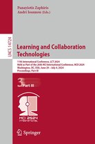 Lecture Notes in Computer Science 14724 - Learning and Collaboration Technologies