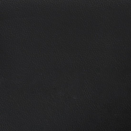 vidaXL - Bedframe - met - hoofdbord - kunstleer - zwart - 100x200 - cm