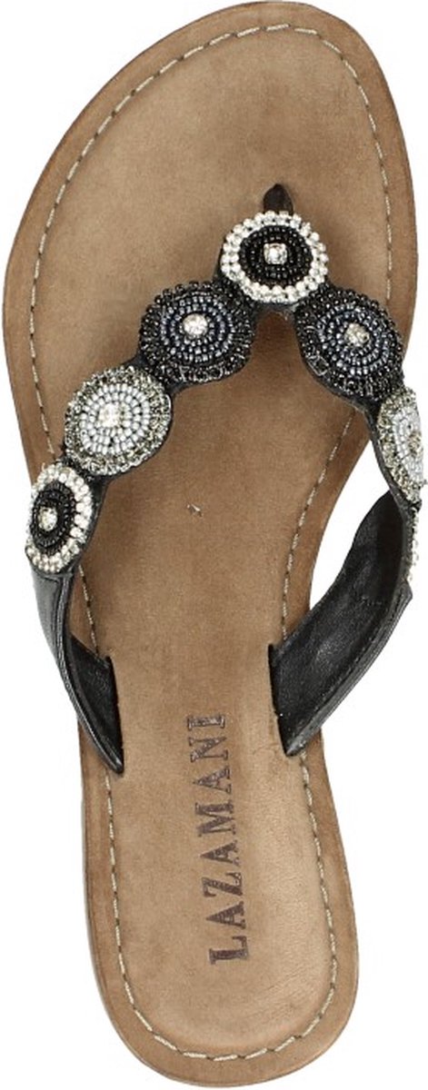 Lazamani - Luna - Dames - Slippers - Zwart