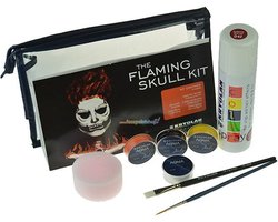Kryolan Flaming skull kit 8-delig
