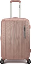 Decent PARADISO Middenmaat koffer 66x40x25 - Middelmaat trolley - Lichtgewicht koffer - Reiskoffer - Veilig TSA Cijferslot – Zalm