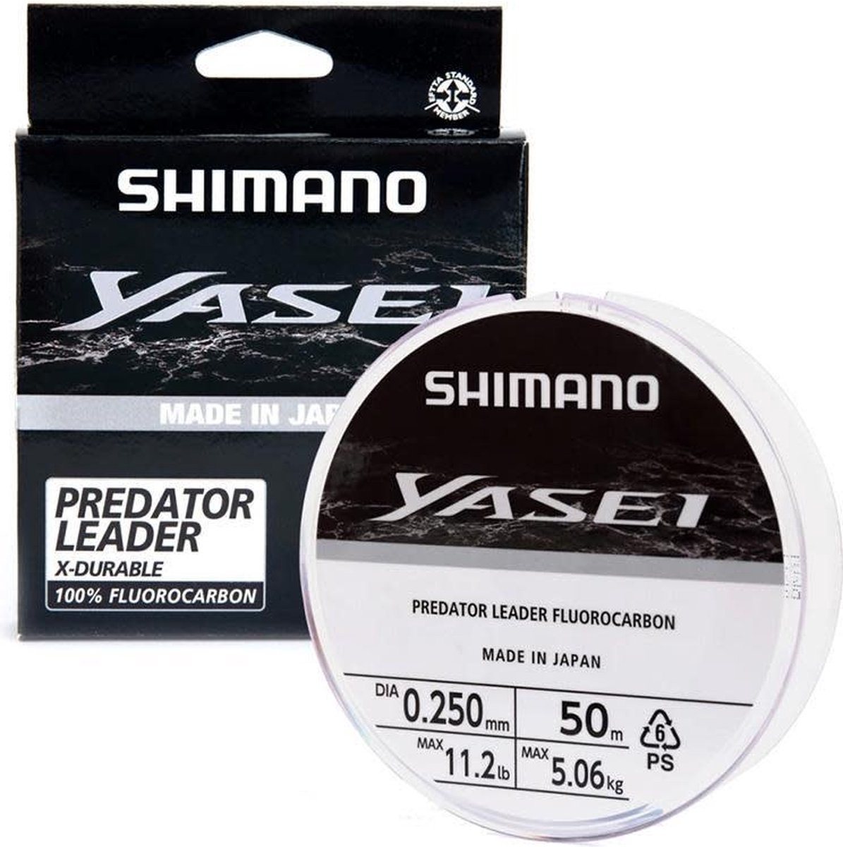 Shimano Yasei Predator Fluorocarbon 50m - Maat : 0.18mm - 2.93 kilo