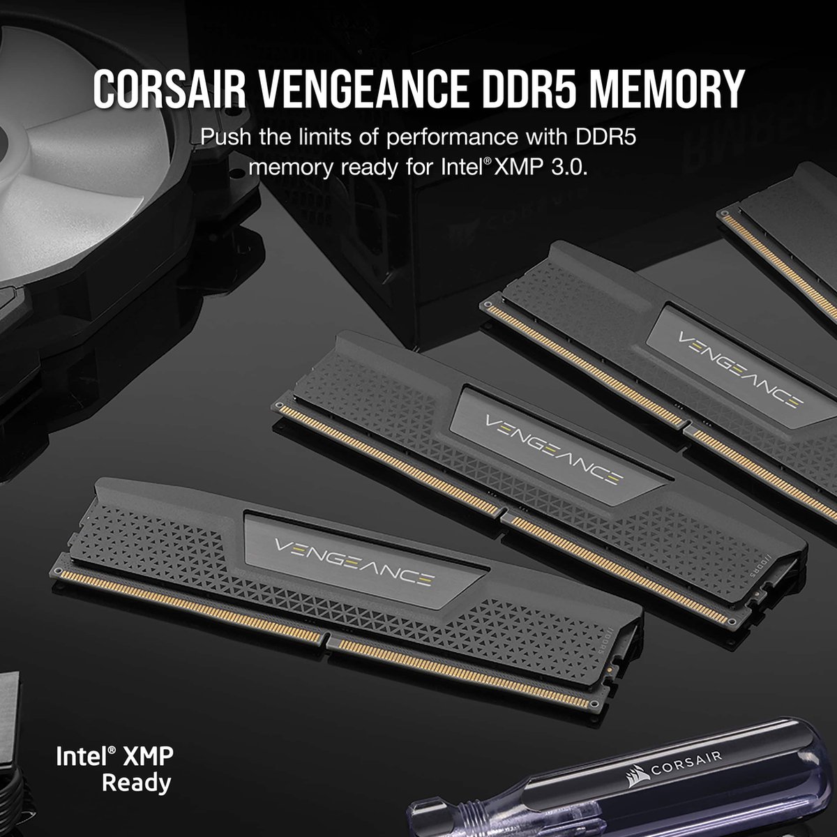Corsair Vengeance - Ram-Geheugen - 32Gb - 2 X 16 Gb - Ddr5 - 6000 - 1,35V - - afbeelding 2