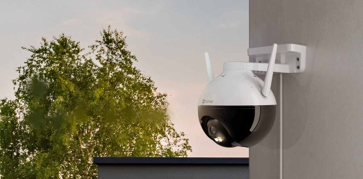 Afbeelding 2 van Ezviz C8C Beveiligingscamera - Full HD WiFi - Buiten Dome (360) - Kleurnachtzicht - Wit