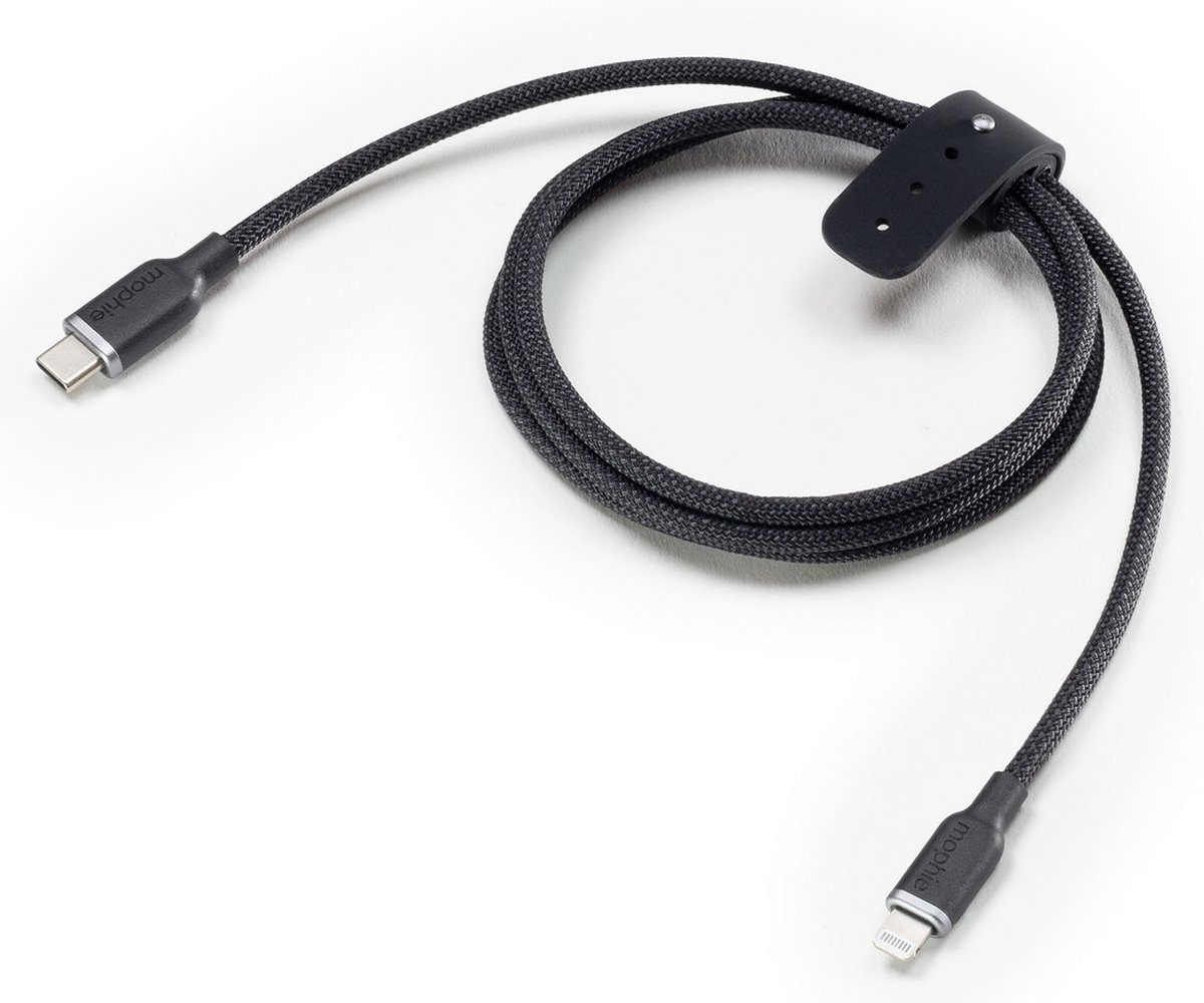 Mophie Charge Stream USB-C naar Lightning Kabel 60W Power Delivery 1M Wit