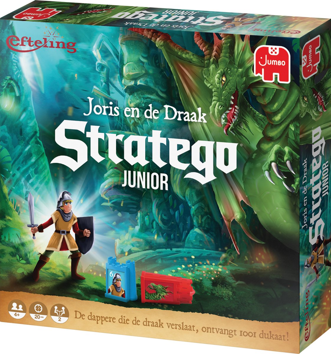 Jumbo - Stratego Junior Efteling Joris en de Draak - Bordspel vanaf 4 jaar - 2 spelers — afbeelding 6