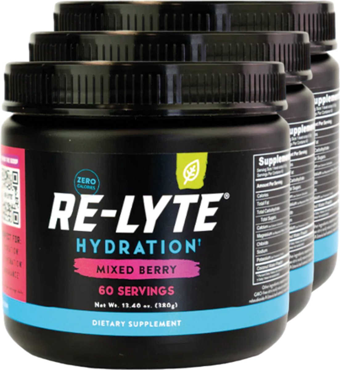 Re-Lyte | Hydration Drink Mix | Mixed Berry 380g | 3 stuks | 3 x 380 gram
