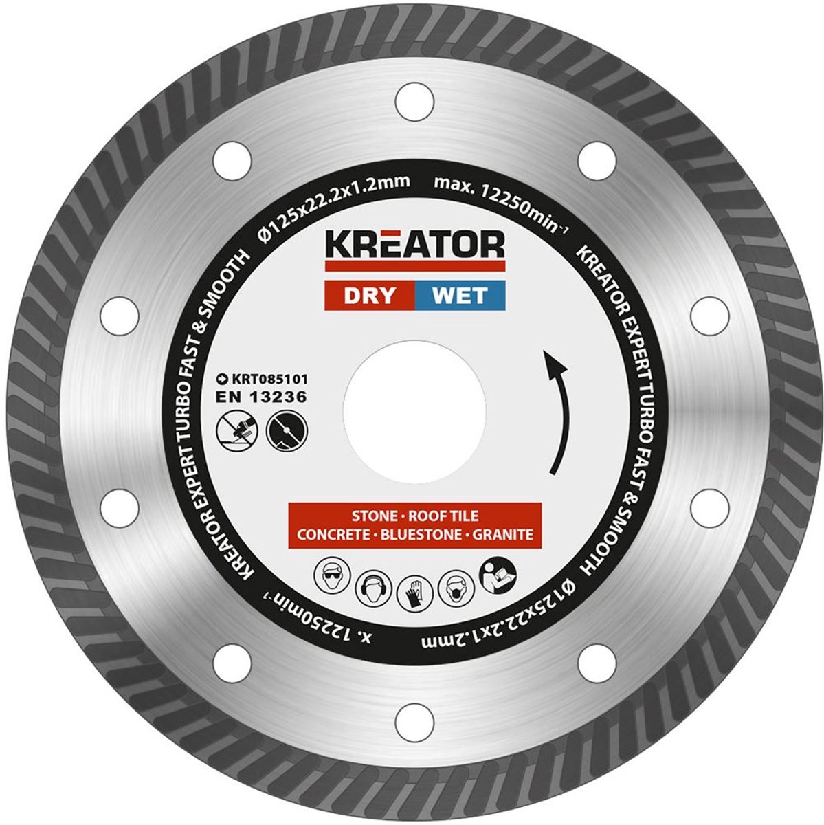 Kreator KRT085101 Diamantschijven set – Ø230MM