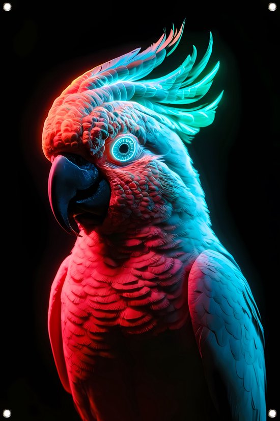 Papegaai posters - Dieren posters - Tuinposter Lichten - Schutting ...