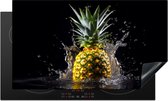 KitchenYeah® Inductie beschermer 91,6x52,7 cm - Ananas - Fruit - Water - Afdekplaat voor kookplaat - Inductieplaat mat - Beschermingsmat - Beschermplaat - Keuken bescherm decoratie - Afdek kookplaten