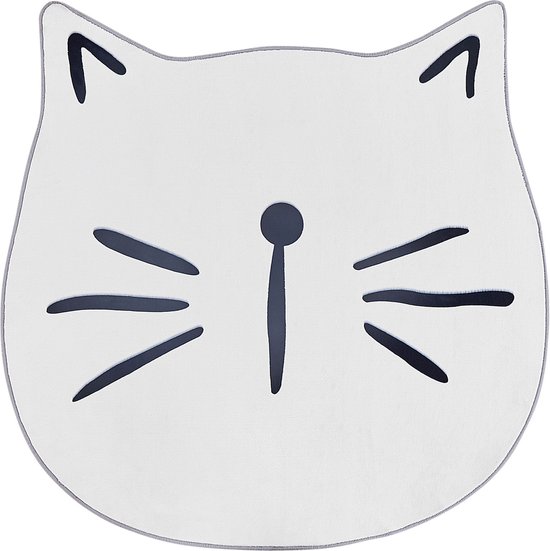 KITTY - Kindervloerkleed - Wit - 120 cm - Polyester