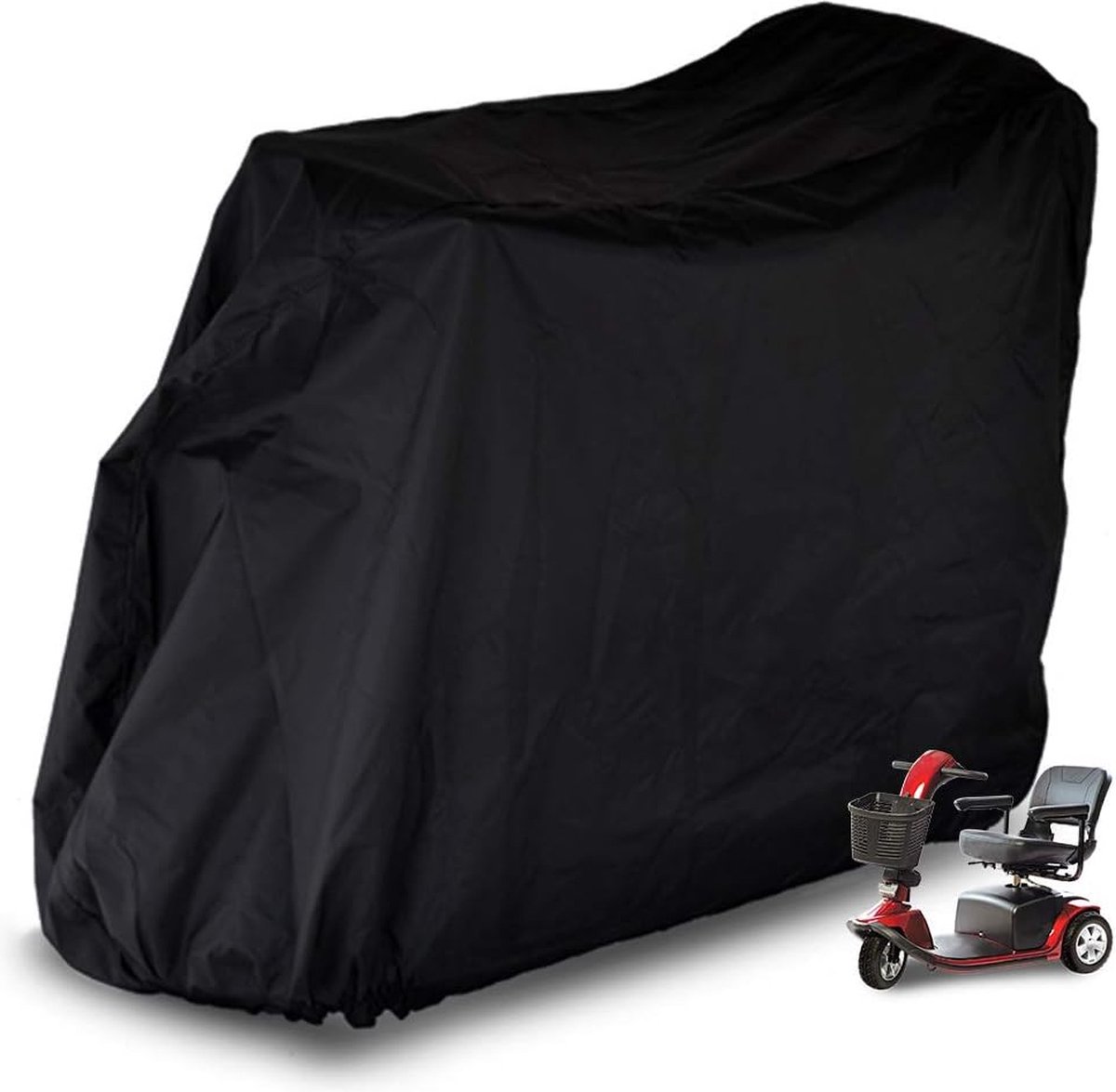 Goedkoopste Waterdichte scooterhoes 120x90x50 cm - Heavy Duty mobiliteitshoes met opbergtas