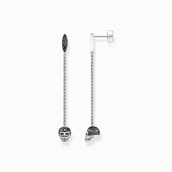 Thomas Sabo H2261-643-11 - Orecchini da donna in argento Sterling 925 annerito con zirconi, 13 x 9 mm, 13x9 mm, Argento sterling, Zirconia cubica 1