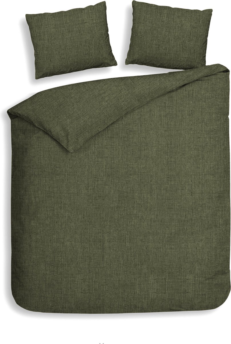 Heckettlane Heckett & Lane Flanel dekbedovertrek Franela (Hunter Green)-240x200/220 cm