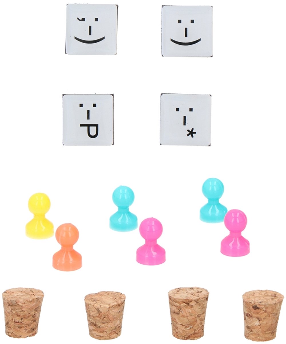 Memomagneten op blister (1 stuk) assorti
