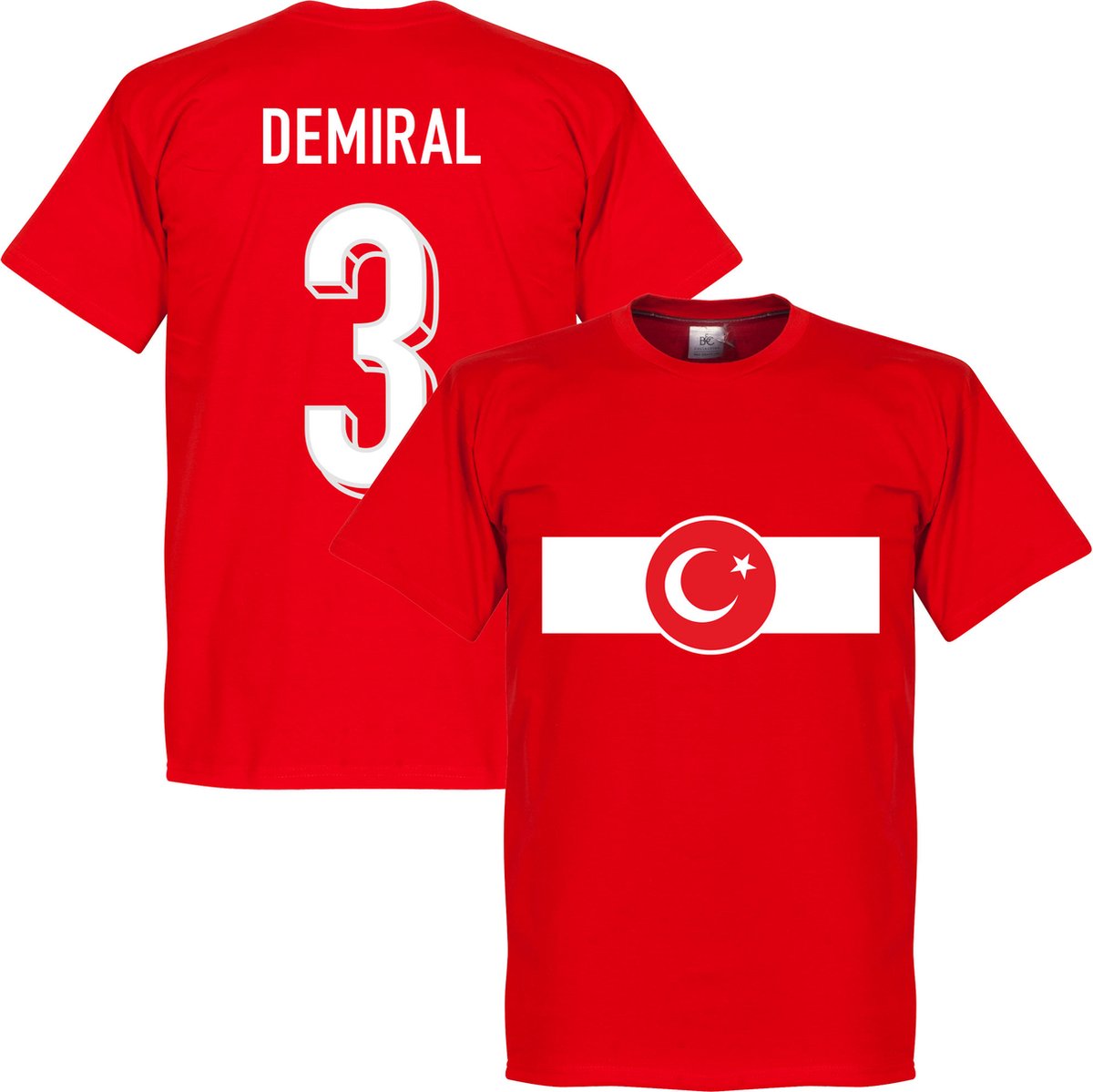 Turkije Demiral 3 Banner T-Shirt - Rood - Kinderen - 152