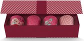 Bol.com Pip Studio oriental flower festival dark pink cadeauset van 4 mokken 230ml aanbieding