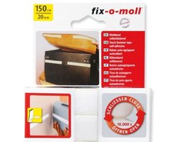 Fix-o-moll plak klittenband 150cm wit