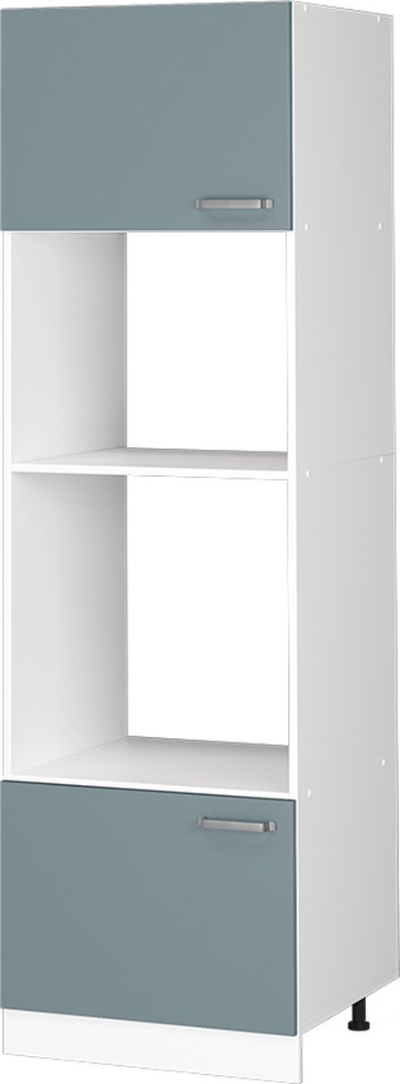Vicco R-Line Universele voorraadkast – 60 cm met open vakken en deuren Blauw-grijs